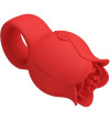 PRETTY LOVE - VIBRATEUR DE DOIGT EN FORME DE JAE ROSE 10 VIBRATIONS ROUGE