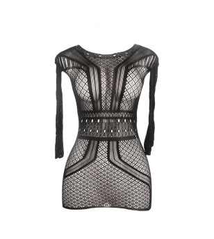 SUBBLIME - 951931 ROBE COURTE EN RÉSILLE AVEC DOS NU TAILLE UNIQUE