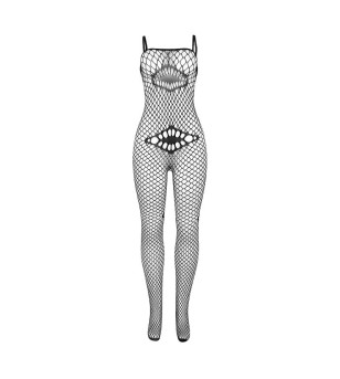 SUBBLIME - 952112 BODYSTOCKING RESILLE AVEC DETAILS SUR LA POITRINE ET LE VENTRE NOIR TAILLE UNIQUE
