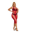SUBBLIME - 952327 ROBE LONGUE RÉSEILLE ROUGE TAILLE UNIQUE