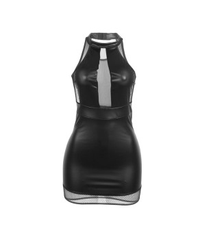 SUBBLIME - 955489 ROBE DOS NU AVEC TRANSPARENCES NOIRE L/XL