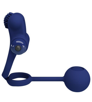 PRETTY LOVE - REMINGTON DOUBLE ANNEAU VIBRANT AVEC PLUG BLEU