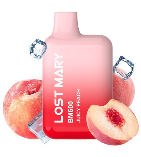 LOST MARY - BM600 VAPER NICOTINE 2% JETABLE PÊCHE JUCY