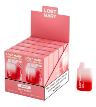 LOST MARY - BM600 VAPER NICOTINE 2% JETABLE PÊCHE JUCY