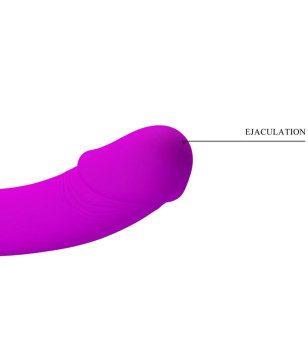 PRETTY LOVE - STIMULATEUR DOUBLE STRAP-ON KELPIE VIOLET