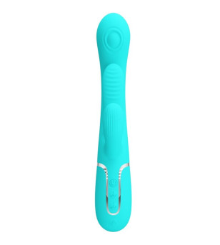 PRETTY LOVE - SHANIA TRIPLE RABBIT VIBRATEUR MULTIFONCTION 3 EN 1 BLEU