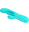 PRETTY LOVE - SHANIA TRIPLE RABBIT VIBRATEUR MULTIFONCTION 3 EN 1 BLEU