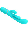PRETTY LOVE - SHANIA TRIPLE RABBIT VIBRATEUR MULTIFONCTION 3 EN 1 BLEU