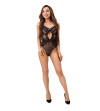 LIVCO CORSETTI FASHION - BODY PAULA LC 20209 AVEC DÉCORATIONS EN DENTELLE NOIR L/XL