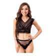 LIVCO CORSETTI FASHION - SOUTIEN-GORGE + CULOTTE ELIN LC 20212 NOIR L/XL
