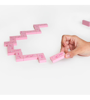 SECRETPLAY - JEU DE DOMINOS EN BOIS KINKY