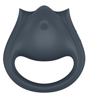 SATISFYER - PERFECT PAIR 2 MULTIVIBRATEUR 2 EN 1 ANNEAU PÉNIS ET STIMULATEUR DE DOIGTS GRIS