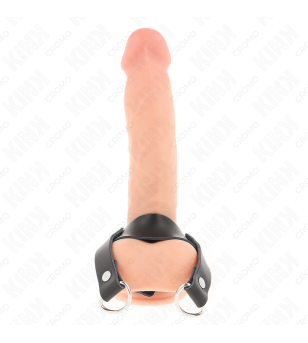 KINK - ANNEAU PÉNIS AVEC ANNEAUX EN FORME DE « D » 18,5 X 3,3 CM