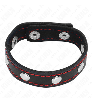 KINK - ANNEAU PÉNIS EN CUIR AVEC POINTES 21,5 X 1,6 CM