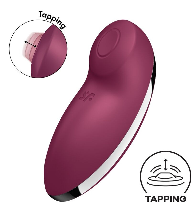 SATISFYER - TAP  CLIMAX 2 VIBRATEUR  STIMULATEUR ROUGE