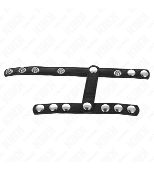 KINK - ANNEAU PÉNIS AVEC 3 SANGLES RÉGLABLES POUR DIVISEURS DE COUILLES