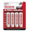 AIWA - PILE ALCALINE X-TRA AAA LR03 BLISTER*4