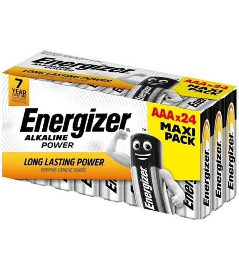 ENERGIZER - PILE ALCALINE ALCALINE AAA LR03 BOÎTE*24 (3 BOÎTES*8 PILES)