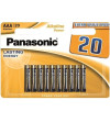 PANASONIC - PILE ALCALINE AAA BRONZE LR03 BLISTER*20