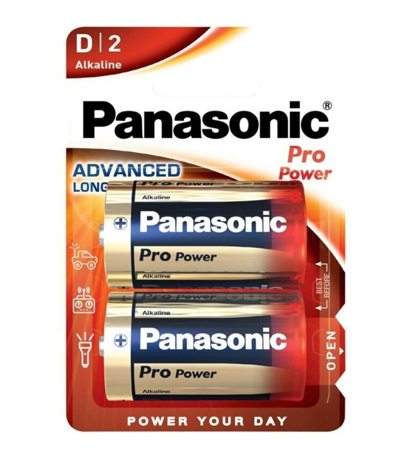 PANASONIC - PILE ALCALINE D PRO POWER LR20 BLISTER*2