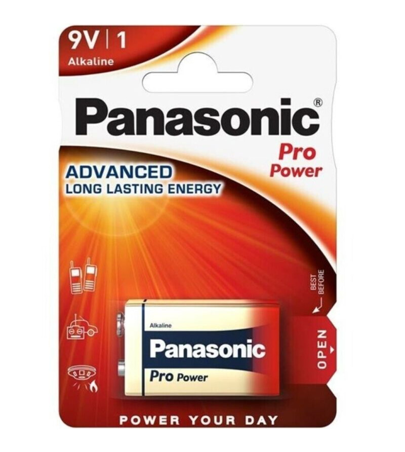 PANASONIC - PILE ALCALINE PRO POWER 9V LR61 BLISTER*1
