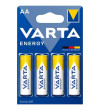 VARTA - PILE ALCALINE ENERGY AA LR6 BLISTER*4