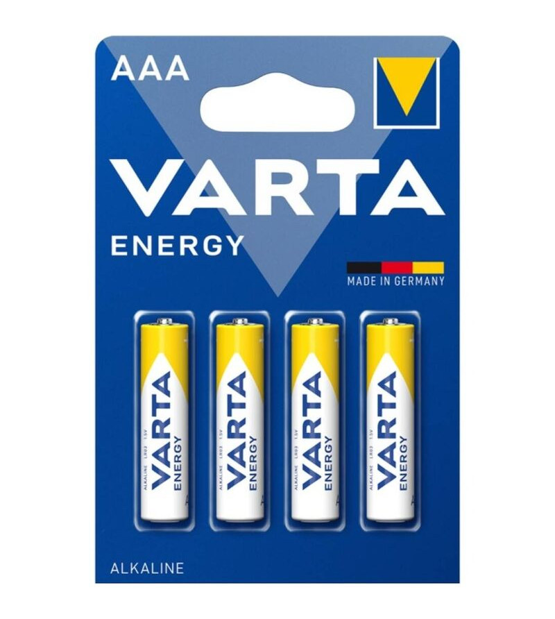 VARTA - PILE ALCALINE ENERGY AAA LR03 BLISTER*4