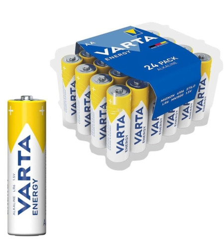 VARTA - ENERGY PACK DE PILES ALCALINES AA LR6*24 PILES
