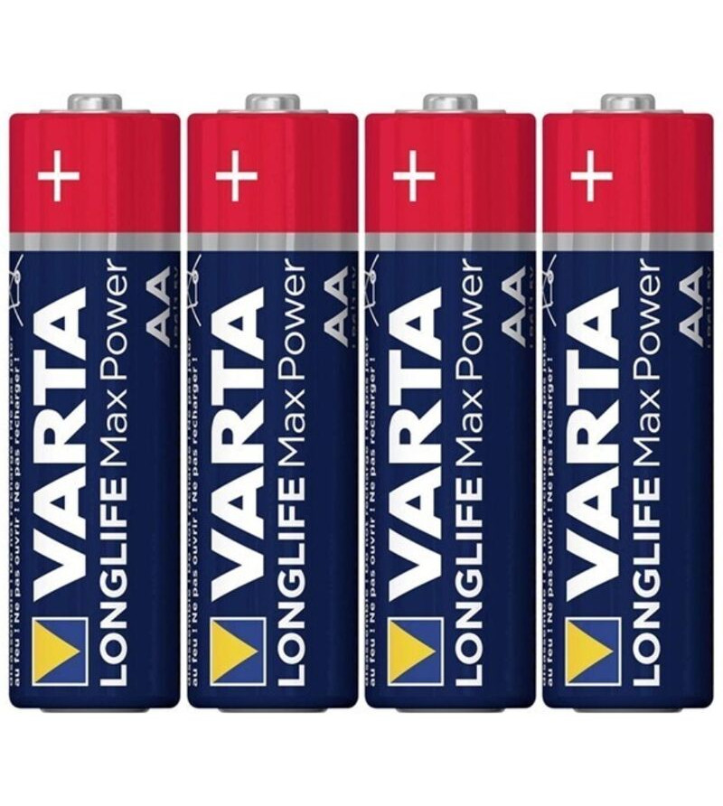 VARTA - PILE RÉTRACTABLE ALCALINE MAX POWER AA LR6*4