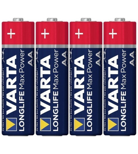 VARTA - PILE RÉTRACTABLE ALCALINE MAX POWER AA LR6*4