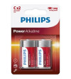PHILIPS - PILE ALCALINE POWER C LR14 BLISTER*2