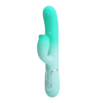 PRETTY LOVE - VIBRATEUR LAPIN MULTIFONCTION GIGI VERT AQUA