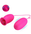 PRETTY LOVE - OEUF VIBRANT DAISY + LANGUE STIMULANTE CLITORIS ROSE