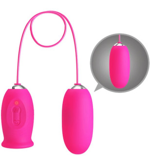 PRETTY LOVE - OEUF VIBRANT DAISY + LANGUE STIMULANTE CLITORIS ROSE