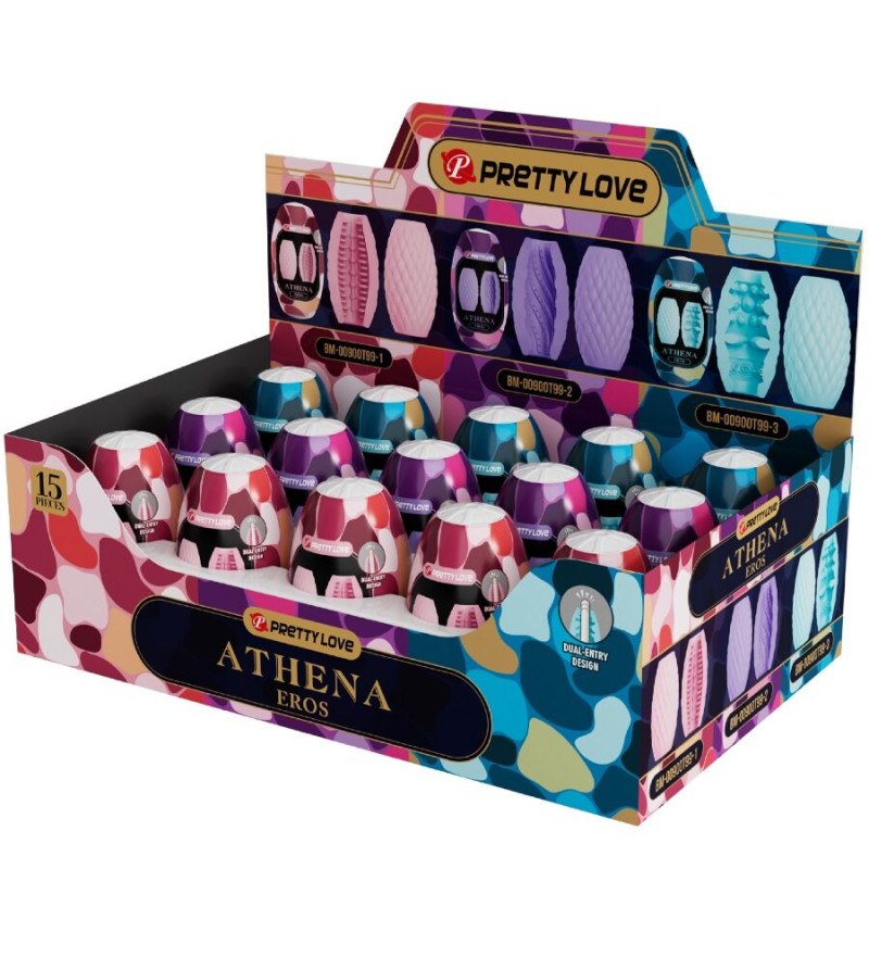 PRETTY LOVE - ATHENA EROS PACK 15 MASTURBATEURS MASCULINS DIVERS
