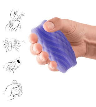 PRETTY LOVE - MASTURBATEUR POUR HOMME EN SILICONE ATHENA EROS VIOLET