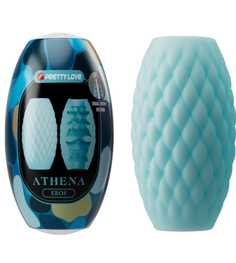 PRETTY LOVE - MASTURBATEUR POUR HOMME EN SILICONE ATHENA EROS BLEU CIEL