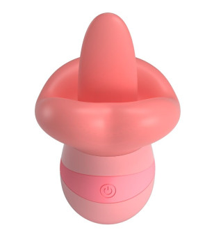 PRETTY LOVE - STIMULATEUR DE CLITORIS KYLEE TONGUE 10 VIBRATIONS ROSE NUDE