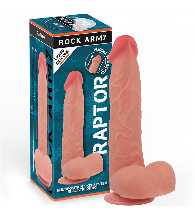 ROCKARMY - RAPTOR SILICONE LIQUIDE 24 CM -O- 4,4 CM