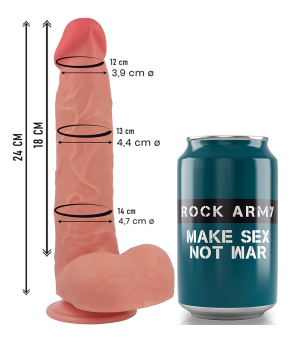ROCKARMY - RAPTOR SILICONE LIQUIDE 24 CM -O- 4,4 CM