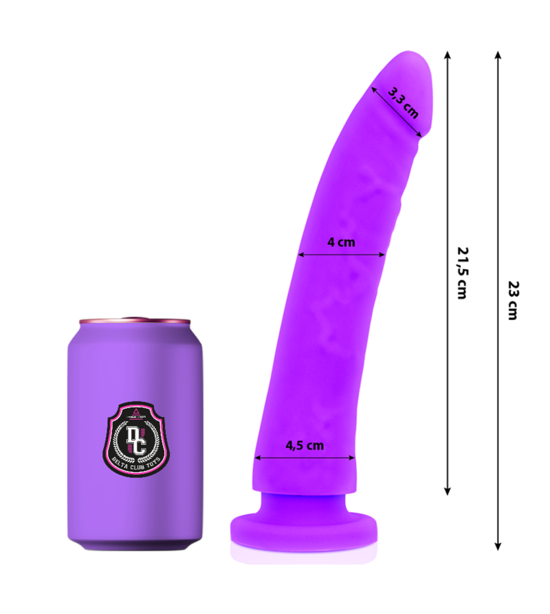 DELTA CLUB - TOYS GODE MÉDICAL LILAS SILICONE 23 CM -O- 4.5 CM