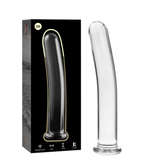 NEBULA SERIES BY IBIZA - MODÈLE 8 GODE EN VERRE BOROSILICATE ROSE 14.5 CM -O- 2 CM