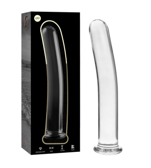 NEBULA SERIES BY IBIZA - MODÈLE 9 GODE EN VERRE BOROSILICATE ROSE 15.5 CM -O- 2.5 CM