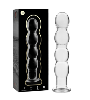 NEBULA SERIES BY IBIZA - MODÈLE 10 GODE EN VERRE BOROSILICATE ROSE 16.5 CM -O- 3.5 CM