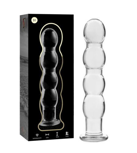 NEBULA SERIES BY IBIZA - MODÈLE 10 GODE EN VERRE BOROSILICATE ROSE 16.5 CM -O- 3.5 CM