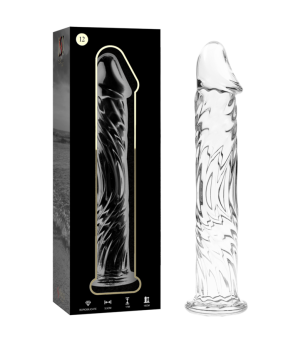NEBULA SERIES BY IBIZA - MODÈLE 12 GODE EN VERRE BOROSILICATE ROSE 17 CM -O- 3.5 CM