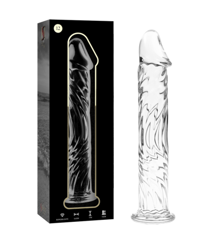 NEBULA SERIES BY IBIZA - MODÈLE 12 GODE EN VERRE BOROSILICATE ROSE 17 CM -O- 3.5 CM