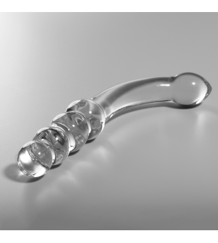 NEBULA SERIES BY IBIZA - MODÈLE 14 GODE EN VERRE BOROSILICATE ROSE 18.5 CM -O- 3 CM