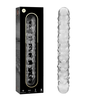 NEBULA SERIES BY IBIZA - MODÈLE 15 GODE EN VERRE BOROSILICATE ROSE 18.5 CM -O- 3 CM