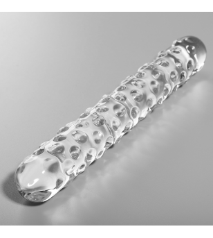 NEBULA SERIES BY IBIZA - MODÈLE 15 GODE EN VERRE BOROSILICATE ROSE 18.5 CM -O- 3 CM